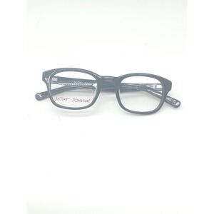 BETSEY JOHNSON "SNAP" Eyeglasses Frame Petite 46-22-144 Black Gold